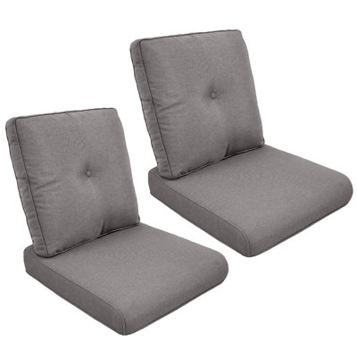 Schutt 22" W Olefin Outdoor Seat/Back Cushion with Removable Zippered Covers 
