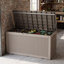 Boîte de rangement extérieure 120 gallons, boîte de rangement en résine imperméable et verrouillable avec siège-131176325