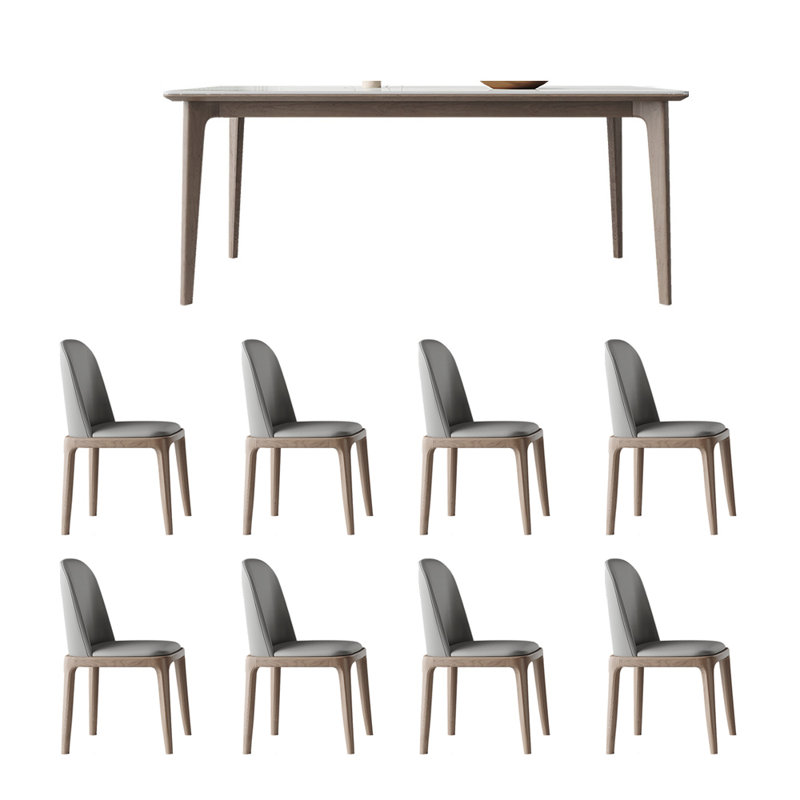 Timeless White Ash Table and Chair Combo