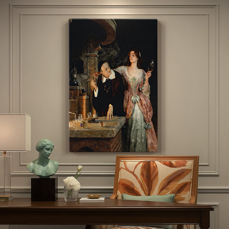 Le laboratoire - toile tendue par John Collier, 24 po x 36 po