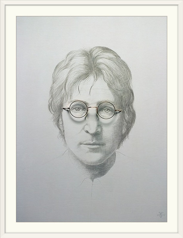 «Anjuta Lennon» par Trevor Neal, reproduction d'art, H 24 po x l 17 po x P 1,5 po, Toile