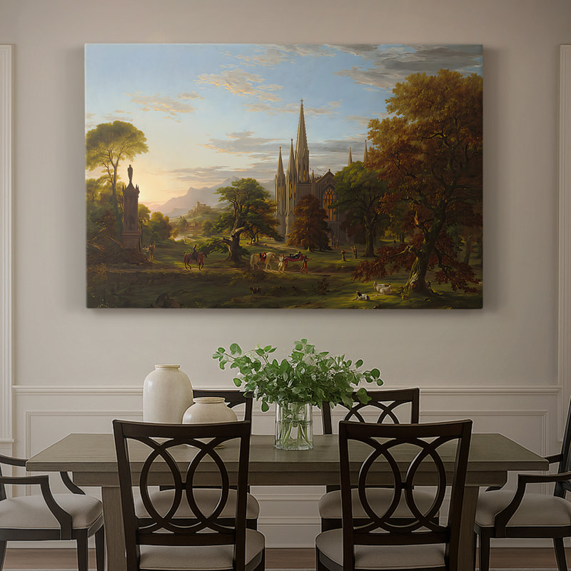 Le départ-Thomas Cole-Gallery, toile tendue-1837, 32 x 48