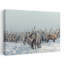 Reindeers Abstract Contemporary Deer Animal Winter Wall Art Print-456845016