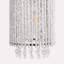 Luminaire suspendu cylindrique en cristal