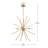 4 - Light Dimmable Sputnik Sphere Chandelier