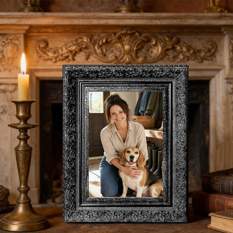 Cadre photo 5PC x 7 "5PC x 5", Black, 1, 5" W x 7" H