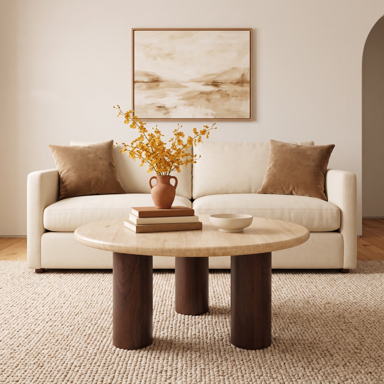 Danity 35 " Stone Mango Coffee Table