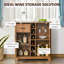 Armoire à vin rétro pour 6 bouteilles, support à vin avec porte-verres et 1 tiroir