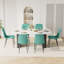 Ensemble de table de salle à manger 70,9 po Marble Texture-1587023305-1587023310-1587475902