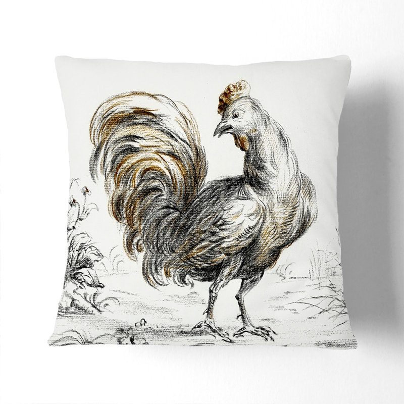 Square Throw Cushion, 40cm H x 40cm W x 15cm D