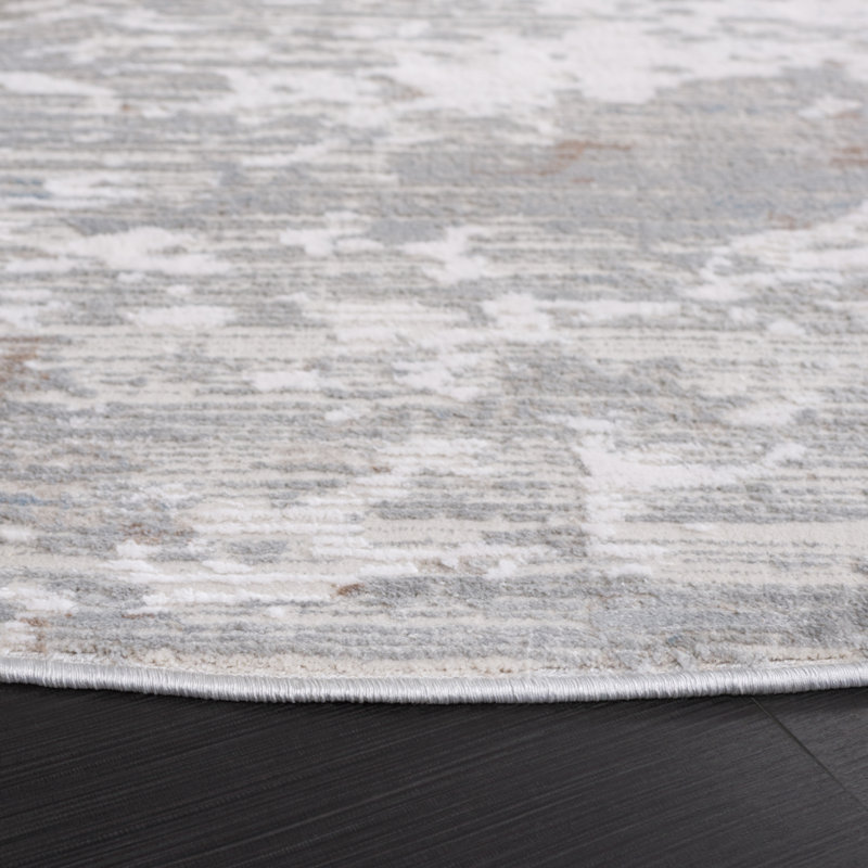 Platinum Performance Abstract Rug, Round 6'7"