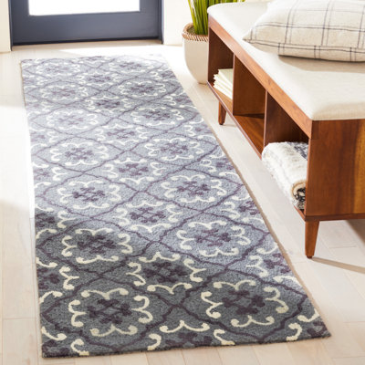 Hand Hooked Performance Geometric Rug