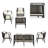 Casual Comfort Modern Patio Multi-Person Table and Chair Set-979844769