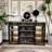 Artistic Handpainted Storage Sideboard