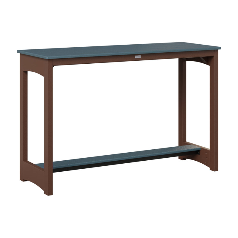 Table de bar Berlin Gardens, Ardoise, 38.5" H x 60" W x 22" D, Chocolat / Brun