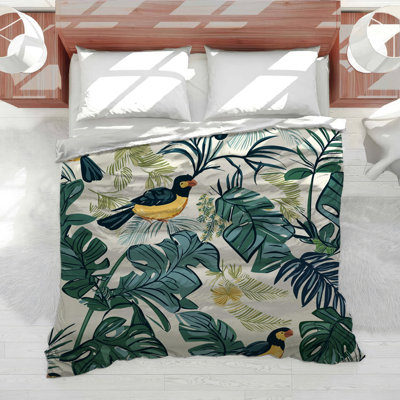 Tropical Birds Bedding Nature Comforter Tropical
