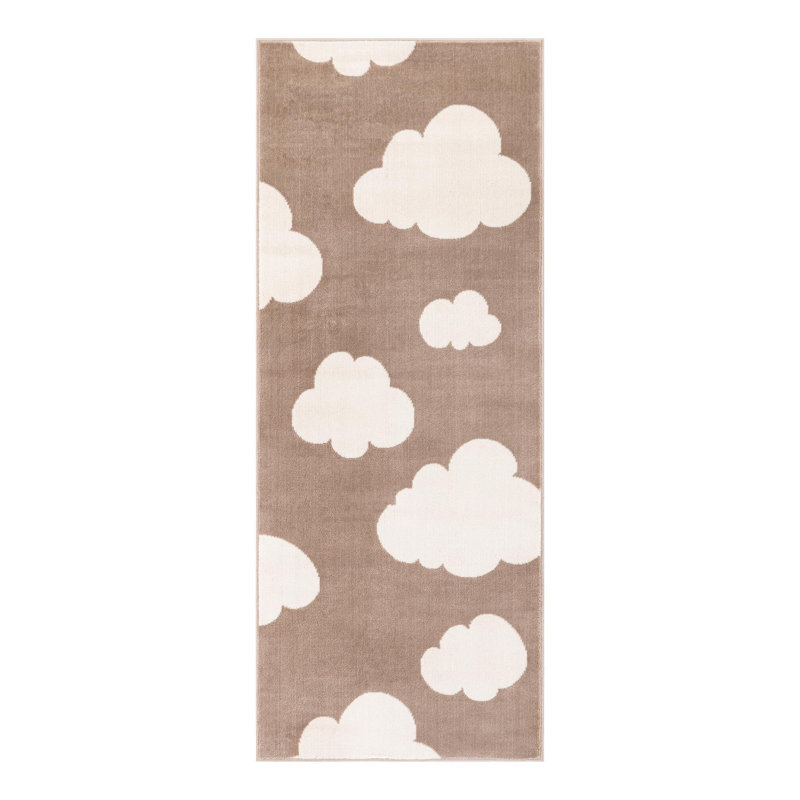 Unique Loom Clouds Whimsy Kids Rug, Runner 2' x 5'1"