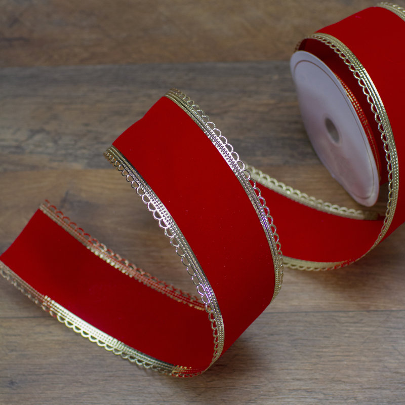 2.5'' Abstract Velvet Ribbon