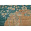 Tapis orange en laine noué à la main de conception unique 2 pi 11 po x 3 pi 10 po New Age