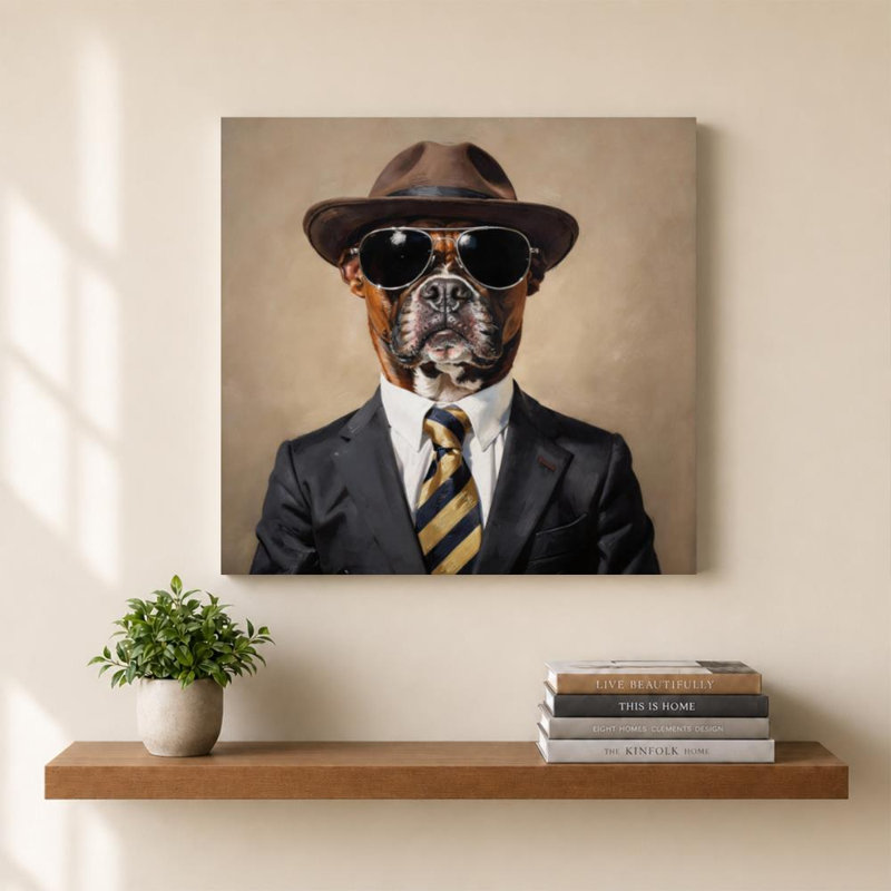 Mr. Cool I par CAD Designs - Graphisme sur toile, H 36 po x l 36 po, Toile tendue, Ne s’applique pas