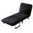  "31.5" convertible chair bed with adjustable backrest, tri-fold sofa bed with steel frame & pillow"