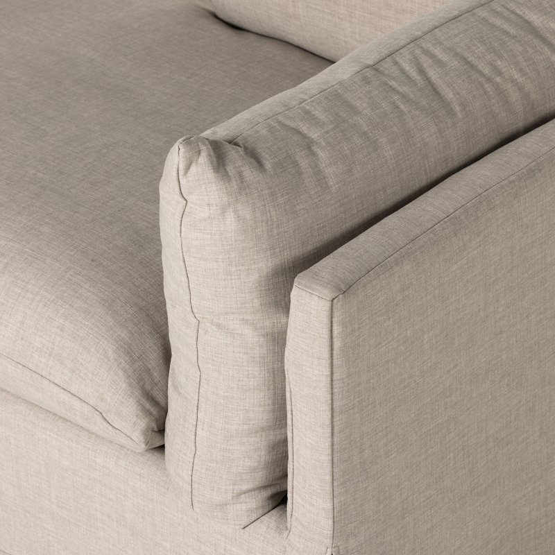 Reggio Two Arm Chaise Lounge, Bennett Moon Performance Weave