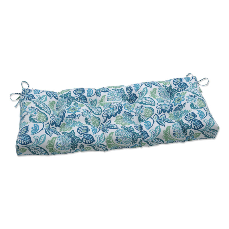 Coussin de siège intérieur / extérieur en étain Mata, Noir, H 5 po x l 48 po x P 18 po