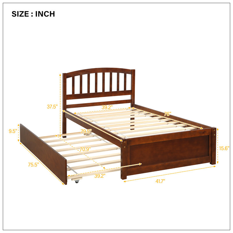 Lit pour chambre à coucher, Noyer
