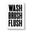 Wash Brush Flush - Wrapped Canvas-61880659