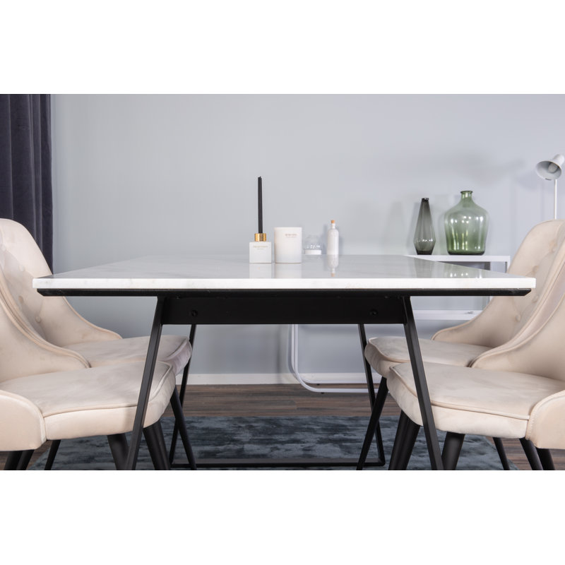 Mabel 4 - Person Dining Set, Beige