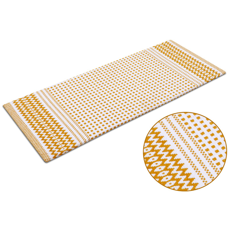 Krystl Anti-Fatigue Non-Skid Kitchen Mat, Mustard