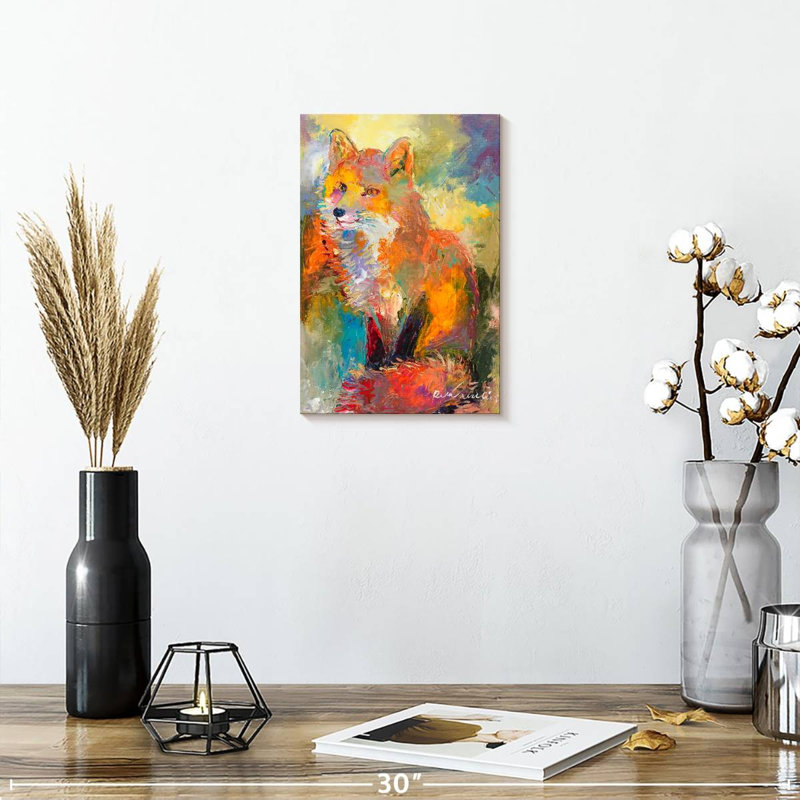 Wild Fox, 12" H x 8" W
