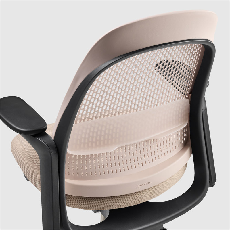 Haworth Breck Office Chair, Blush, Black