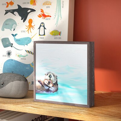 Alaia You And Me Otters Mini Framed Art -  Indigo Safari, VVRE3840 42714869