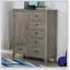 Mobilier de chambre à coucher moderne avec poignées rondes en bois brossé 1Pc