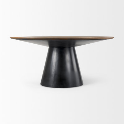 Mango Solid Wood Pedestal Dining Table