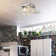 Mccool 4 - Light 15.8" Chrome Square Semi Flush Mount