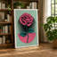Rose in Pink Modern - Wrapped Canvas-484161582-484161621
