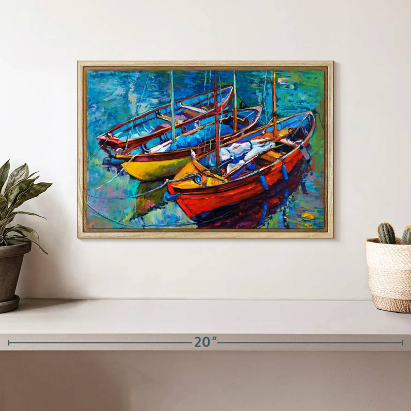 Bateaux vifs, Cadre flottant en bois naturel, 13 po x 9 po