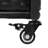 52.8"W Wicker Outdoor Grill Cart with Extended Plastic Wood Table Top, Rolling Kitchen Island on Wheels with Storage Cabinet, for Patio Backyard Garden Poolside, Double Handle Design