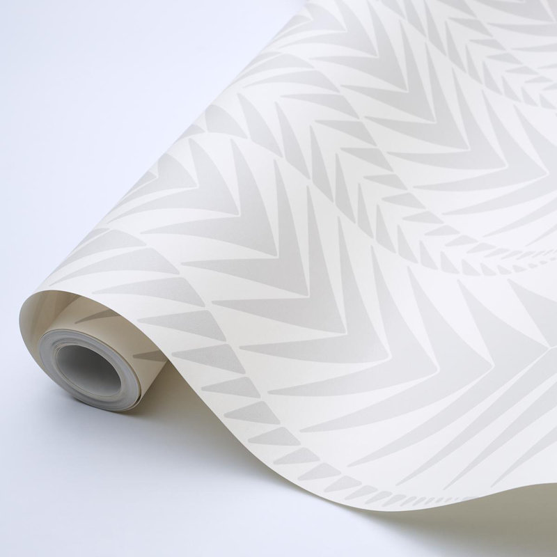 Schumacher x Neisha Crosland Zebra Wallpaper, Stone White