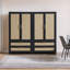 Armoire 70 po H 70,86 po en rotin d'inspiration bohémienne-1716676530