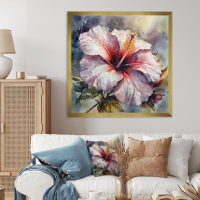 «Rudeen Petals of Hibiscus» sur impression sur toile