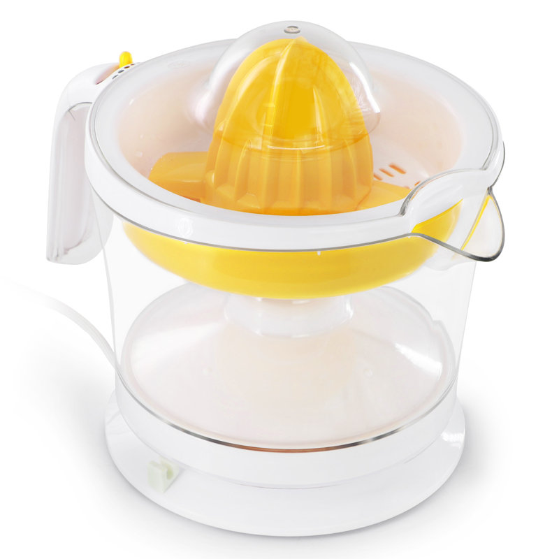 Presse-agrumes électrique compact jaune à 32 onces moRollio, Jaune
