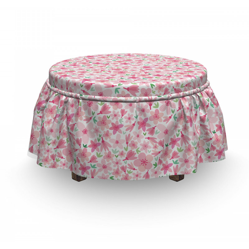 Housse pour repose-pieds en fleur mélangée