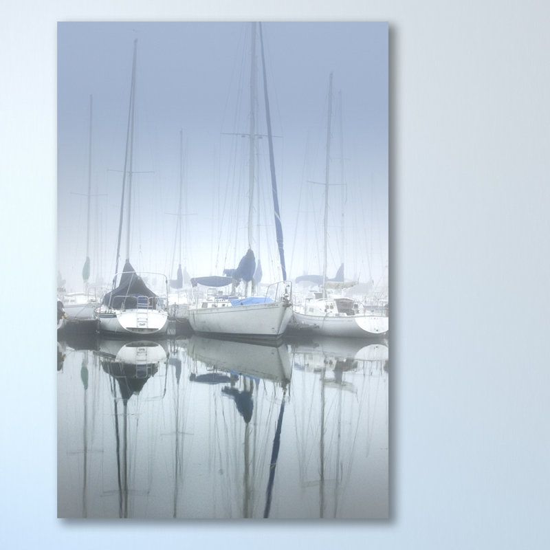 Misty Marina II by Dano - Wrapped Canvas Print, 122cm H x 81cm W x 4cm D