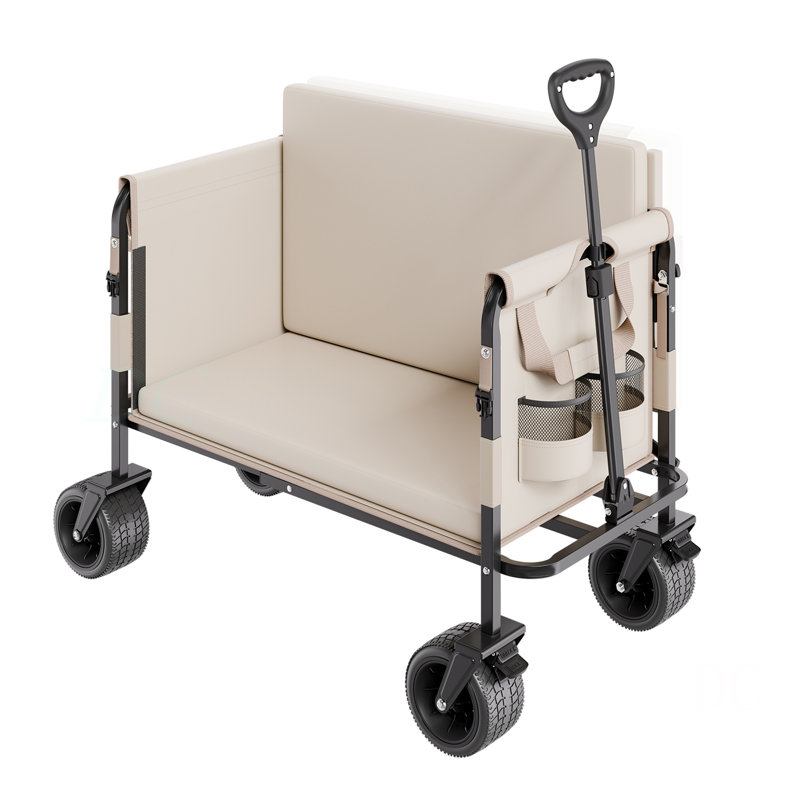 Le chariot de chariot pliable se convertit en charge de 550 lb et en chariot utilitaire de 220 L pour le camp