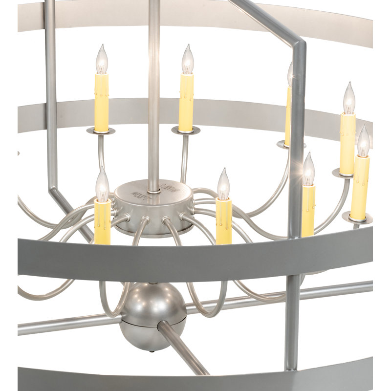 Lustre géométrique style bougie 12 lumières Xaden