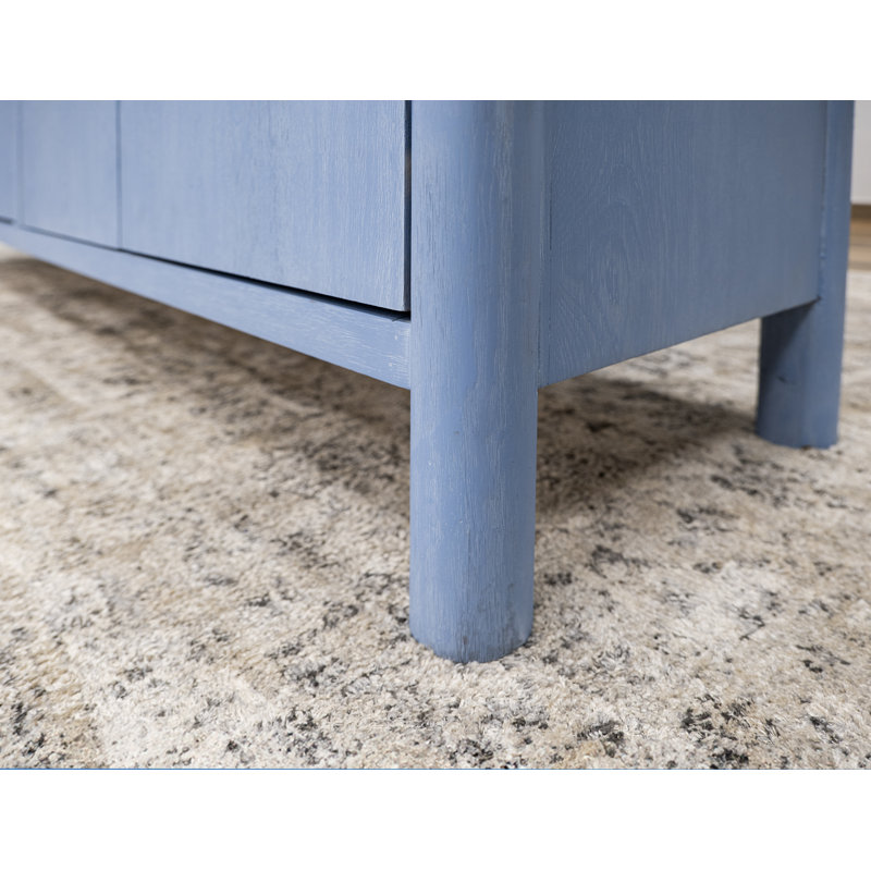 Console 4 portes Jazmine, Bleu denim