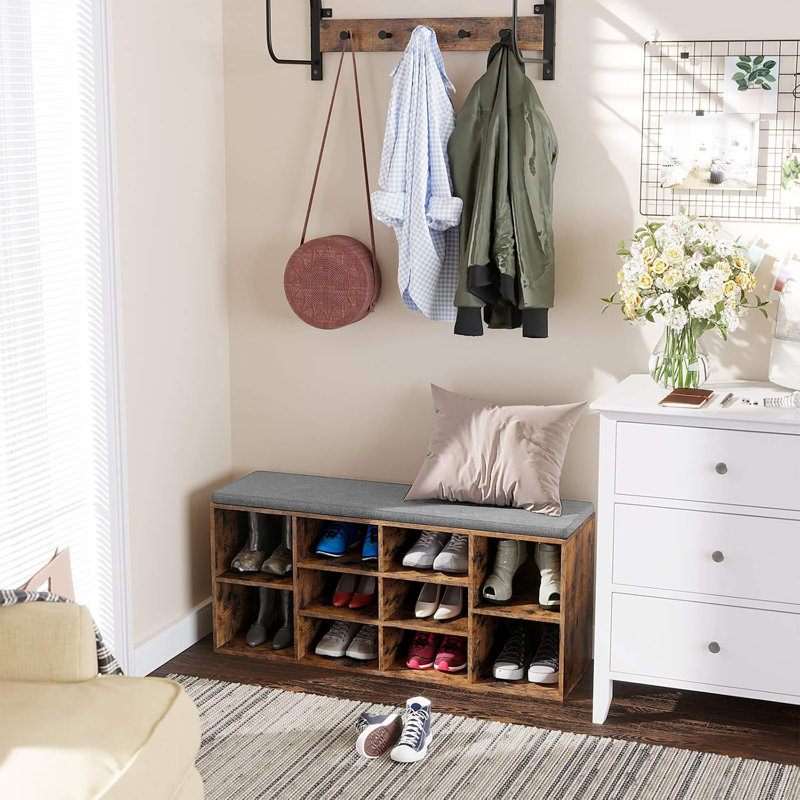10 Pair Shoe Storage Bench